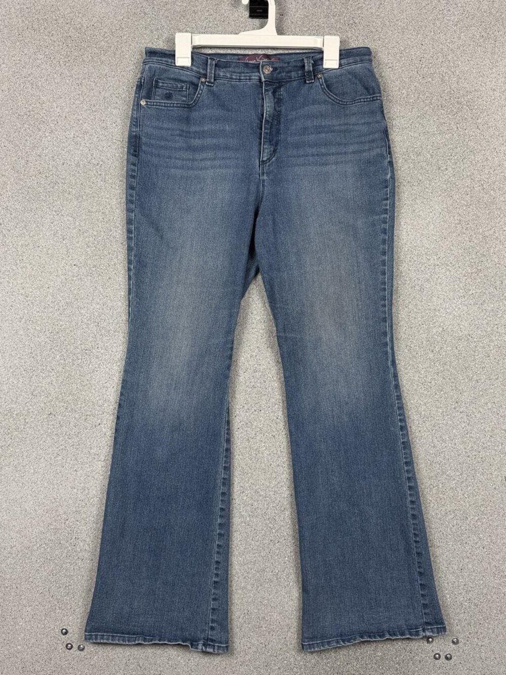 Gloria Vanderbilt Amanda Womens Jeans 14 High Rise Bootcut Stretch Work Casual